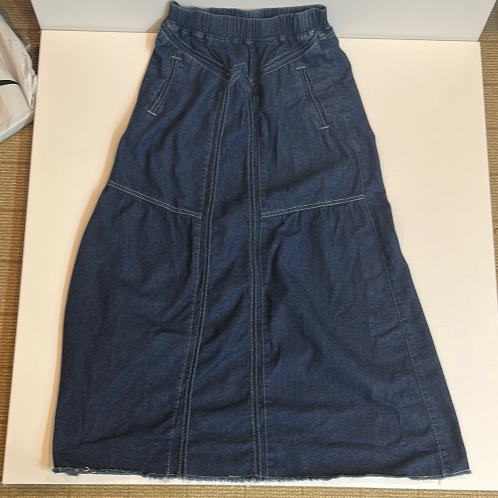 Denim Maxi Skirt